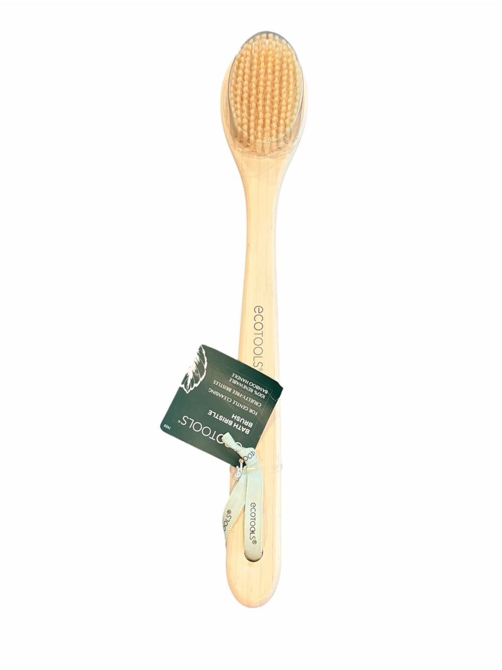 ecotools Bamboo Bath Brush - Natural Tan Bristles